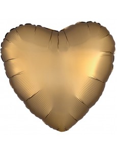 Balão Coração Dourado Mate